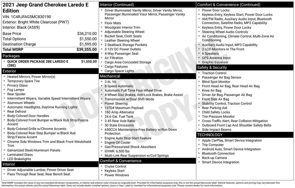 jeep grand cherokee 2021 1C4RJFAG5MC830190 image jeep grand cherokee 2021 1C4RJFAG5MC830190 image
